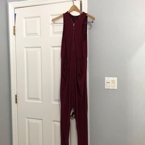 Maroon Jumpsuit